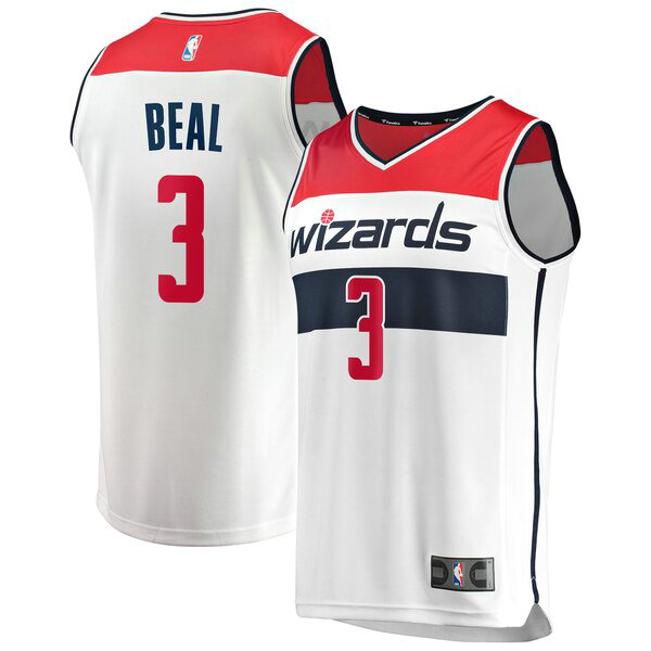 Maillot nba Washington Wizards Association Edition Homme Bradley Beal 3 Blanc